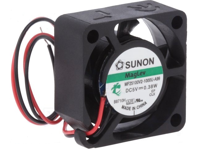 25x25x10mm dc5v ventilador vapo 16dba 5.0m3 (sunon)