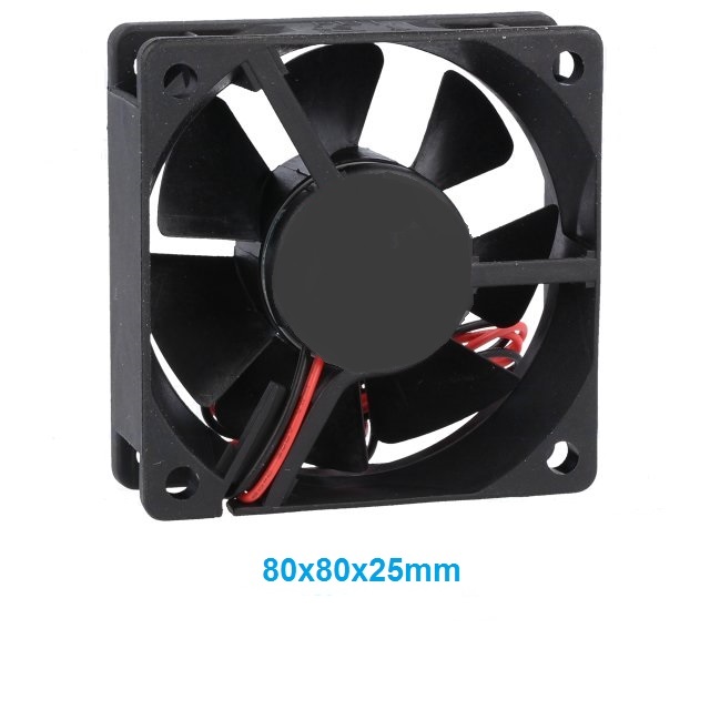 80x80x25mm dc5v ventilador friccion 0.32a 