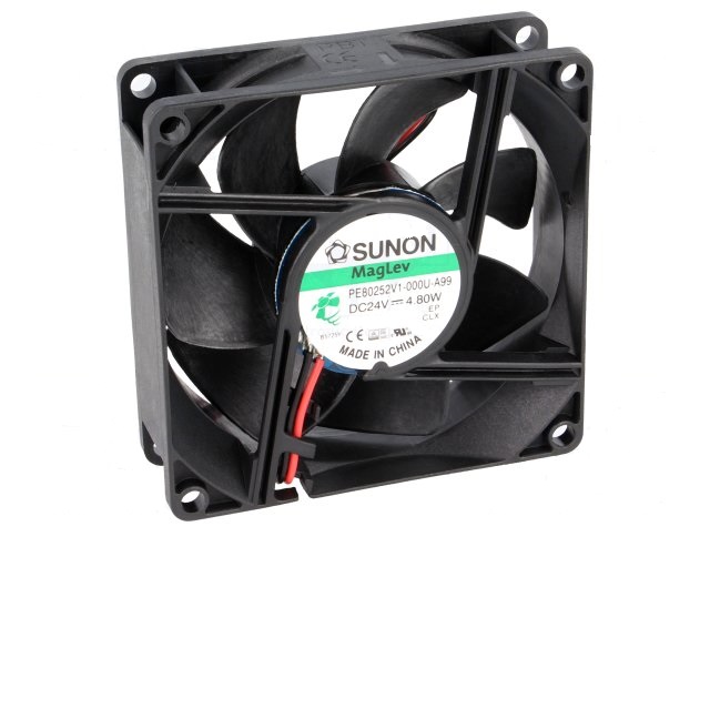80x80x25 dc24v ventilador 33db, 102m3 (sunon) vapo
