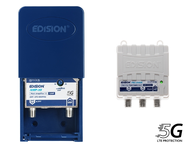 Mak100 kit amplificador mastil 5g uhf+alimt. 