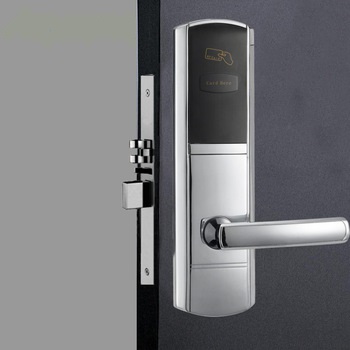 Cerradura completa de tarjeta rfid t5557 para hotel color plata