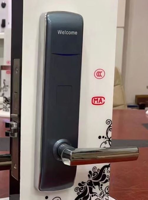 H-842s cerradura completa de tarjeta rfid t5557 para hotel color plata