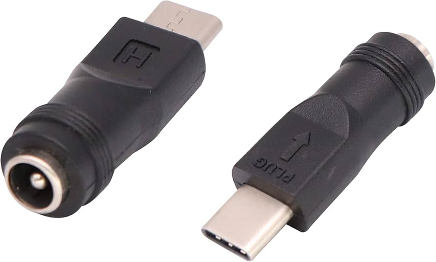Adaptador 5.5x2.1mm hembra a usb-c