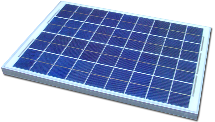 Placa solar fotocelulas silicio policristalino 435x356x25mm 20w, 18.2v