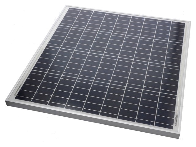 Placa solar fotocelulas silicio policristalino 670x650x30  60w/18.2v