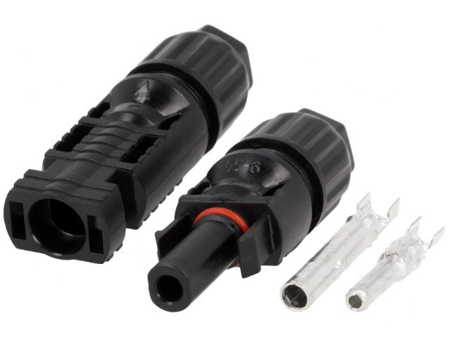 Mc4 /mc-4 kit conector solar macho+hembra recto 2.5~4mm2 ip67