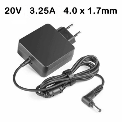 Lenovo alimentador 20v, 3.25a, 65w, c: 4.0x1.7mm tipo pared 
