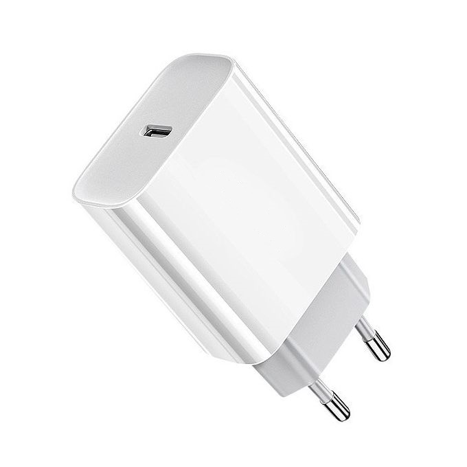 Pd-20w alimentador/cargador usb-c blanco 5v/3a, 9v/2.22a, 12v/1.68a 