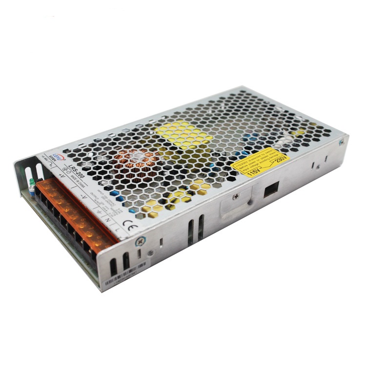 Lrs200-24v, 200w, 8a,  alimentador industrial 215x115x30mm