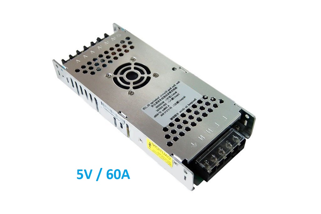 A-300-5 /ma300sh5 5v, 300w, 60a,   alimentador industrial slim mini