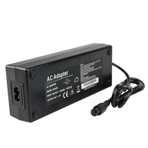 42vdc/2amp./ 84w cargador li-ion para ebike, conector 3 pin hembra