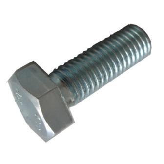 Din-933/8.8 m8x50 tor. cab. exagonal zinc color negro