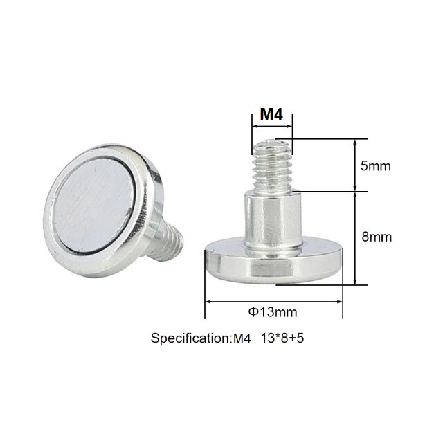M4x13mm pata tornillo com iman para paneles led