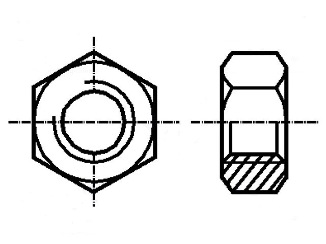 Bn115 tuerca exagonal m3