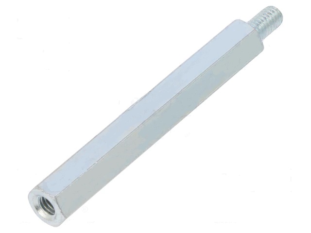 Distanciador metalico hexagonal m4x50mm