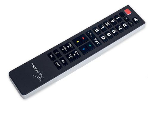 Mando universal  programable simplificado para hoteles negro