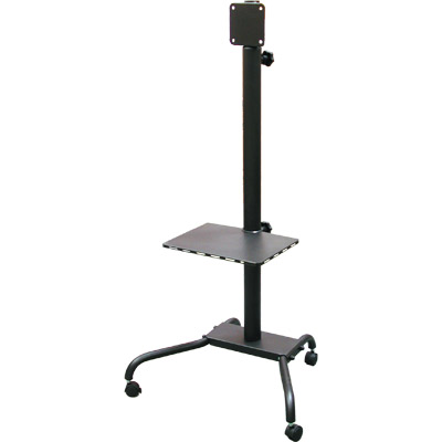 **peana para lcd con ruedas telescópica negra 14~37"|75kg|vesa:100