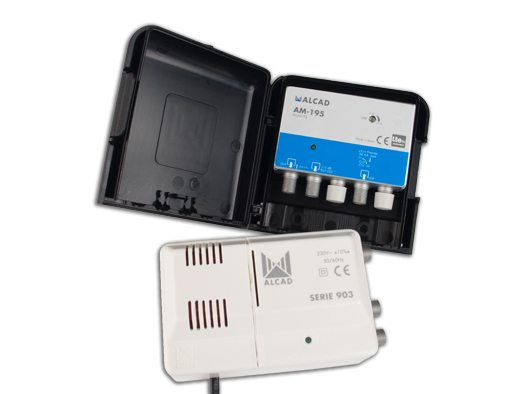 Kit de amplificador am-195 y alimentador de 24 vdc alcad bo-195