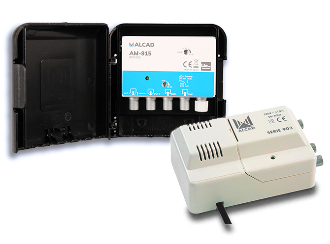 Kit de amplificador am-915 y alimentador alcad bo-915