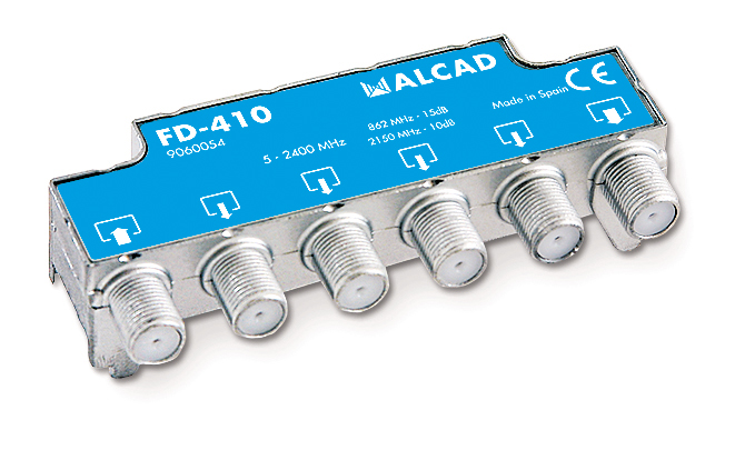 Derivador fi de 4 salidas, 15 db, compensado alcad fd-410