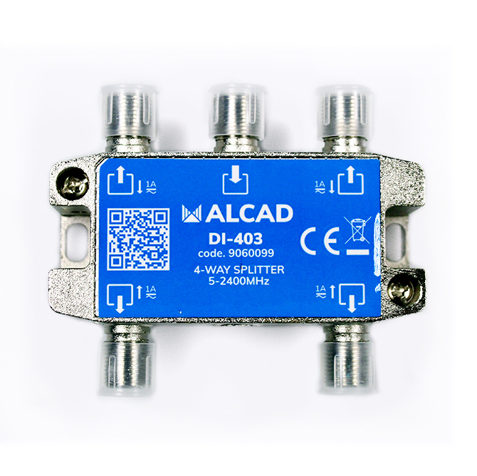 Distribuidor fi de 4 salidas con paso de corriente alcad di-403