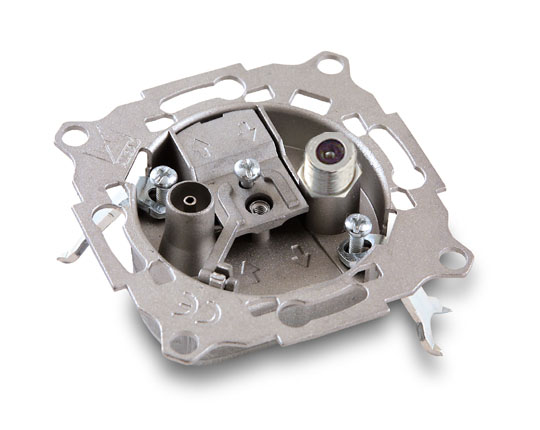 Base de toma final con conector f alcad bs-100