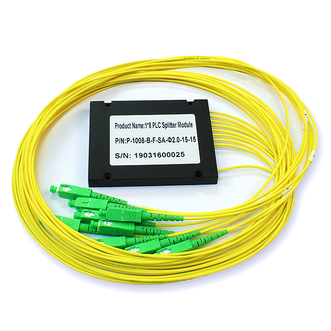 Distribuidor óptico de 8 salidas sc/apc alcad os-308