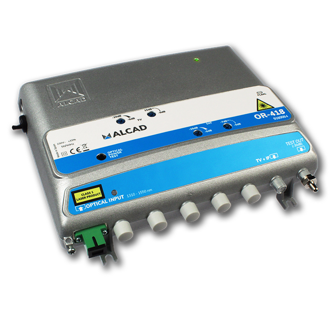 Receptor óptico tv-sat alcad or-418