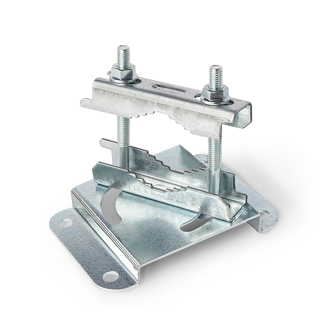 Fijación para barra, orientable de 0 a 90° alcad afp-090